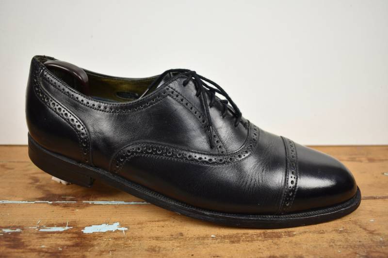 Försheim Imperial Schwarze Kappe Balmoral Herren Size 9.5D von ReviveClothiers