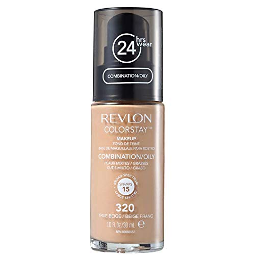 2 x Revlon Colorstay Pump 24HR Make Up SPF15 Comb/Oily Skin 30ml - True Beige von Revlon