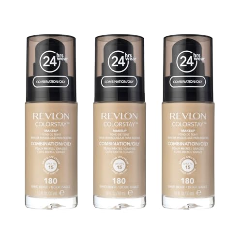 3 x Revlon Colorstay 24HRS Natural Finish For Combination Oily Skin SPF 20-180 Sand Beige von Revlon