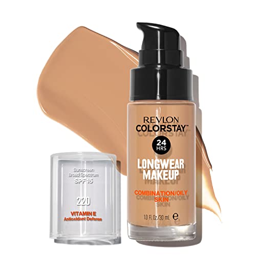 Revlon ColorStay Makeup Foundation für Mischhaut und ölige Haut SPF15#220 Natural Beige 30ml von Revlon