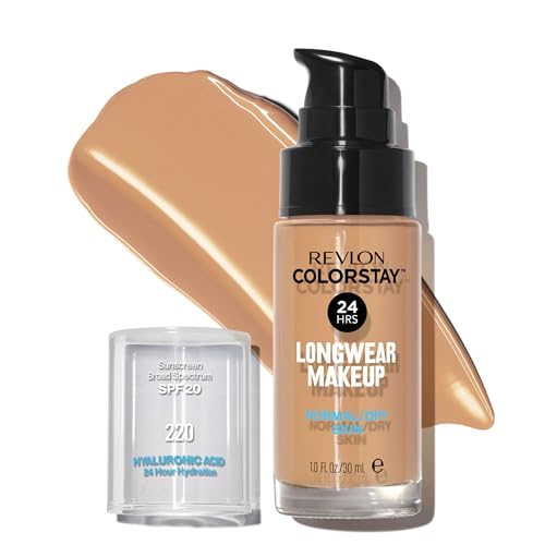 Revlon ColorStay Longwear Makeup für normale/trockene Haut, SPF 20, 220 Natural Beige, 30 ml von Revlon