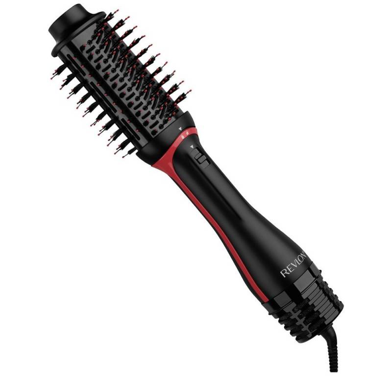 Revlon Lockenstab Revlon One-Step Volumiser Plus Warmluftbürste Schwarz, Rot mit Ionisie von Revlon
