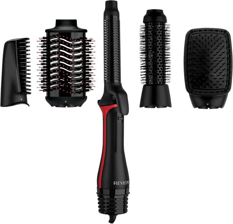 Revlon Multihaarstyler ONE-STEP™ Air Styler 5-in-1 mit Revlon Original-Kopf - RVDR5371E, Unbegrenzte Frisiermöglichkeiten dank 5 hochwertigen Stylingköpfen von Revlon