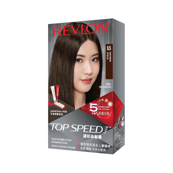 Revlon - Top Speed Haircolor - 310g - #65 Dark Brown von Revlon