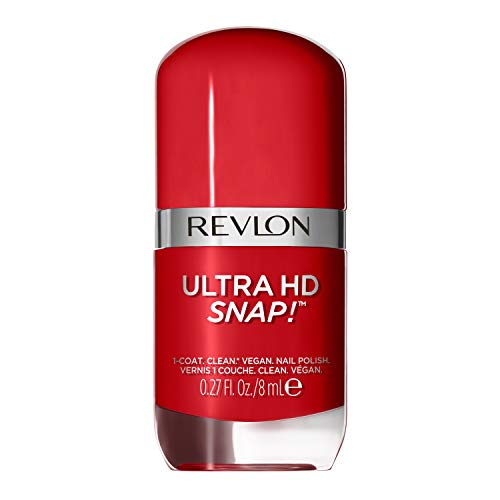 Revlon Ultra HD Snap Nagellack, langanhaltende vegane Formel, schnell trocknend & Einschicht, vollständige Deckkraft, Farbe (8 ml), Cherry On Top (030), Unisex von Revlon