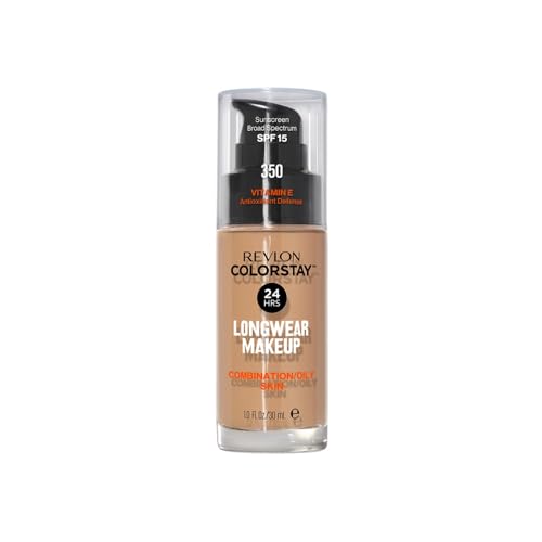 Revlon ColorStay Longwear Makeup für Mischhaut/fettige Haut, SPF 15, 350 Rich Tan, 30 ml von Revlon