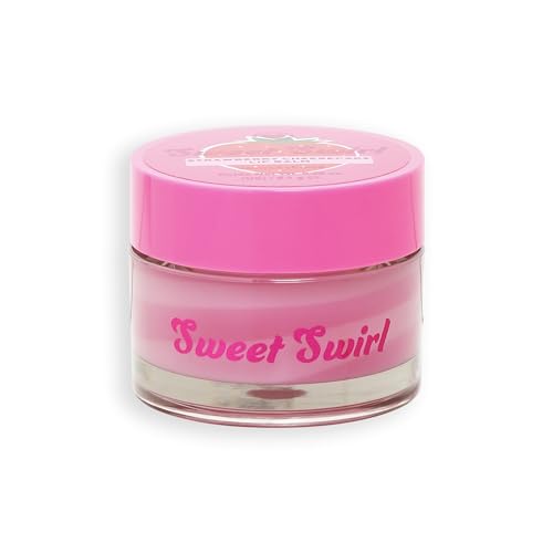 I Heart Revolution Sweet Swirl Lip Balm, Tief Hydratisierte Lippen Über Nacht mit Süßem Duft, Vegan & Tierversuchsfrei, Erdbeer-Käsekuchen von Revolution Beauty London