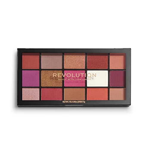 Makeup Revolution, Reloaded Lidschattenpalette, Red Alert, 15 Farbtöne, 16.5g von Revolution Beauty London