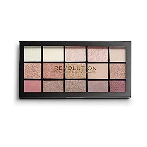 Revolution Beauty London Reloaded Eyeshadow Palette, Highly Pigmented, 15 Shades, Matte and Shimmer Finishes, Iconic 3.0, 16.5g von Makeup Revolution