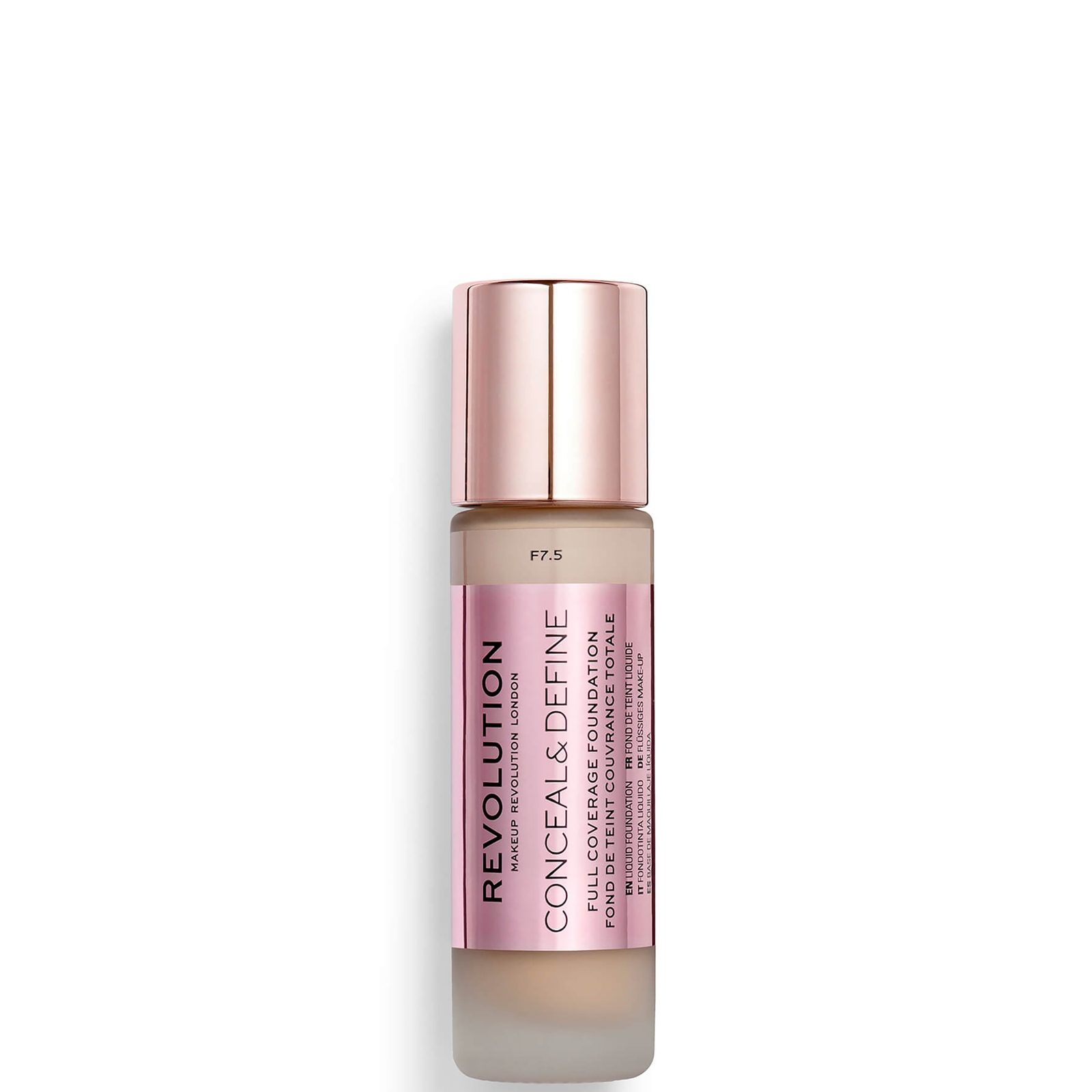 Makeup Revolution Conceal & Define Foundation (Verschiedene Farbtöne) - F7.5 von Makeup Revolution