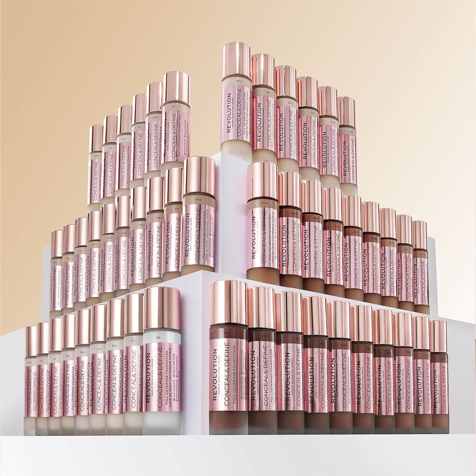 Makeup Revolution Conceal & Define Foundation (Verschiedene Farbtöne) - F8.5 von Makeup Revolution