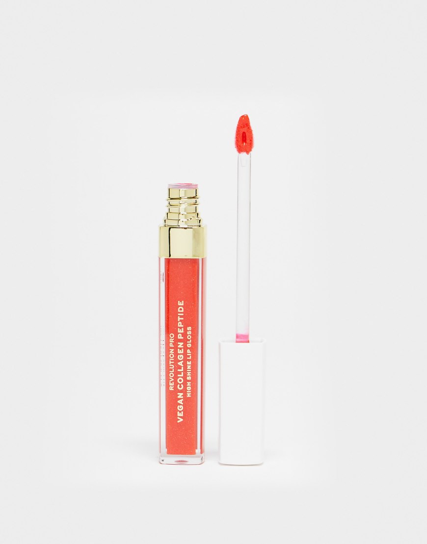 Revolution Pro - Collagen Peptide High Shine, hochglänzender Lipgloss in Cherie-Rot von Revolution Pro