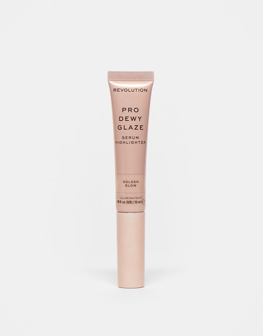 Revolution Pro - Dewy Glaze - Serum-Highlighter Applikator in Golden Glow-Goldfarben von Revolution Pro