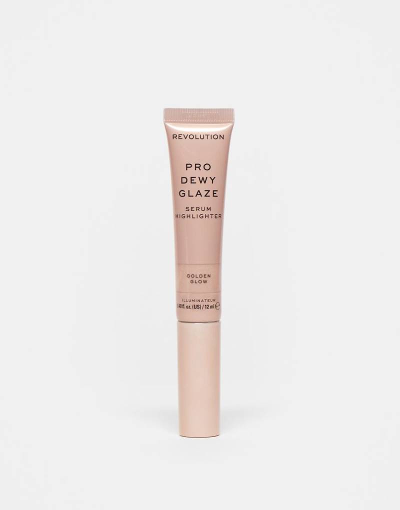 Revolution Pro - Dewy Glaze - Serum-Highlighter Applikator in Golden Glow-Goldfarben von Revolution Pro