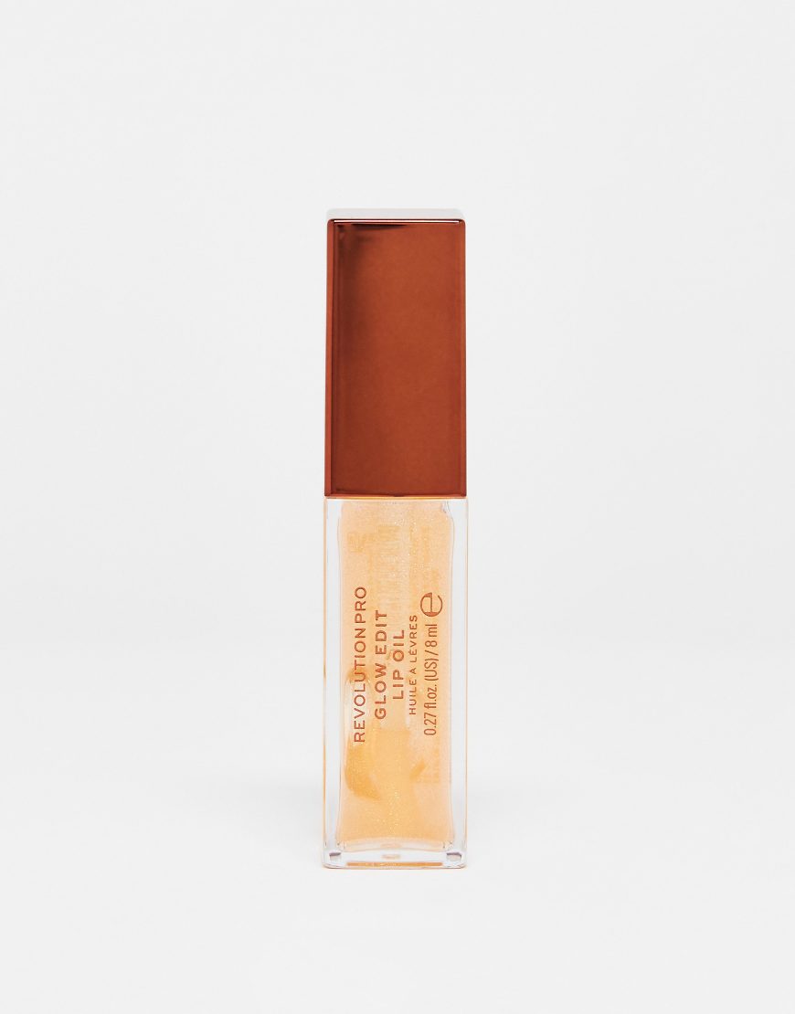 Revolution Pro - Glow Edit - Schimmerndes Lippenöl in der Farbe Lip Oil Forever Orange von Revolution Pro