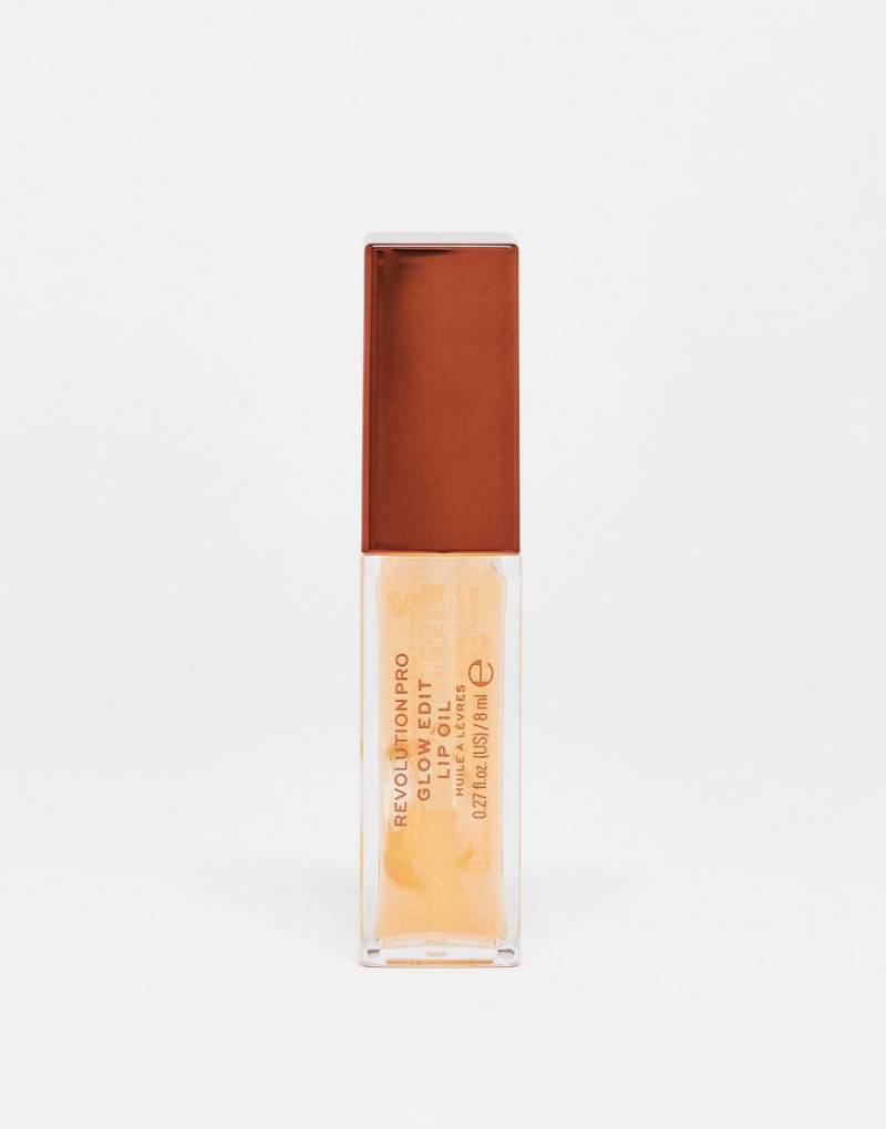 Revolution Pro - Glow Edit - Schimmerndes Lippenöl in der Farbe Lip Oil Forever Orange von Revolution Pro