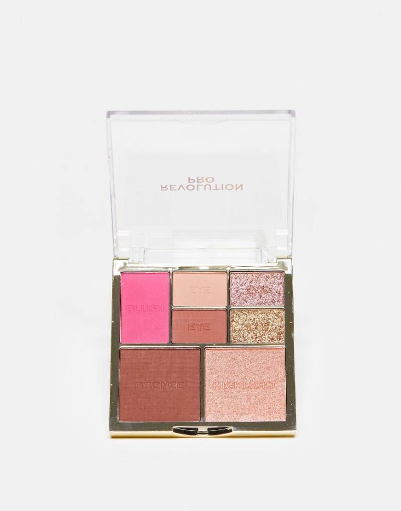 Revolution Pro - Iconic Eye & Cheek - Farbpalette für Augen und Wangen - Medium/Deep-Neutral von Revolution Pro