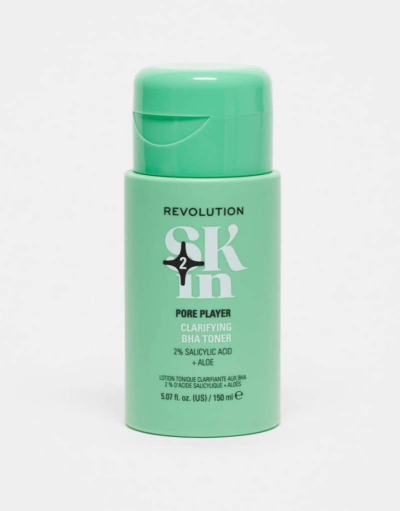 Revolution Skin - Pore Player - Klärendes BHA-Gesichtswasser mit 2% Salicylsäure und Aloe Vera: 150 ml-Keine Farbe von Revolution Skincare
