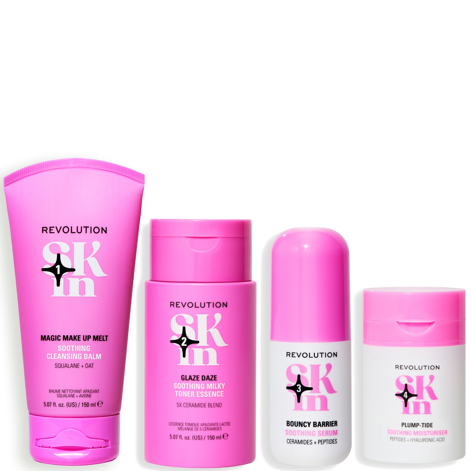 Revolution Skincare Go Gentle 4 Step Bundle Revolution Skincare Go Gentle 4 Step Bundle von Revolution Skincare