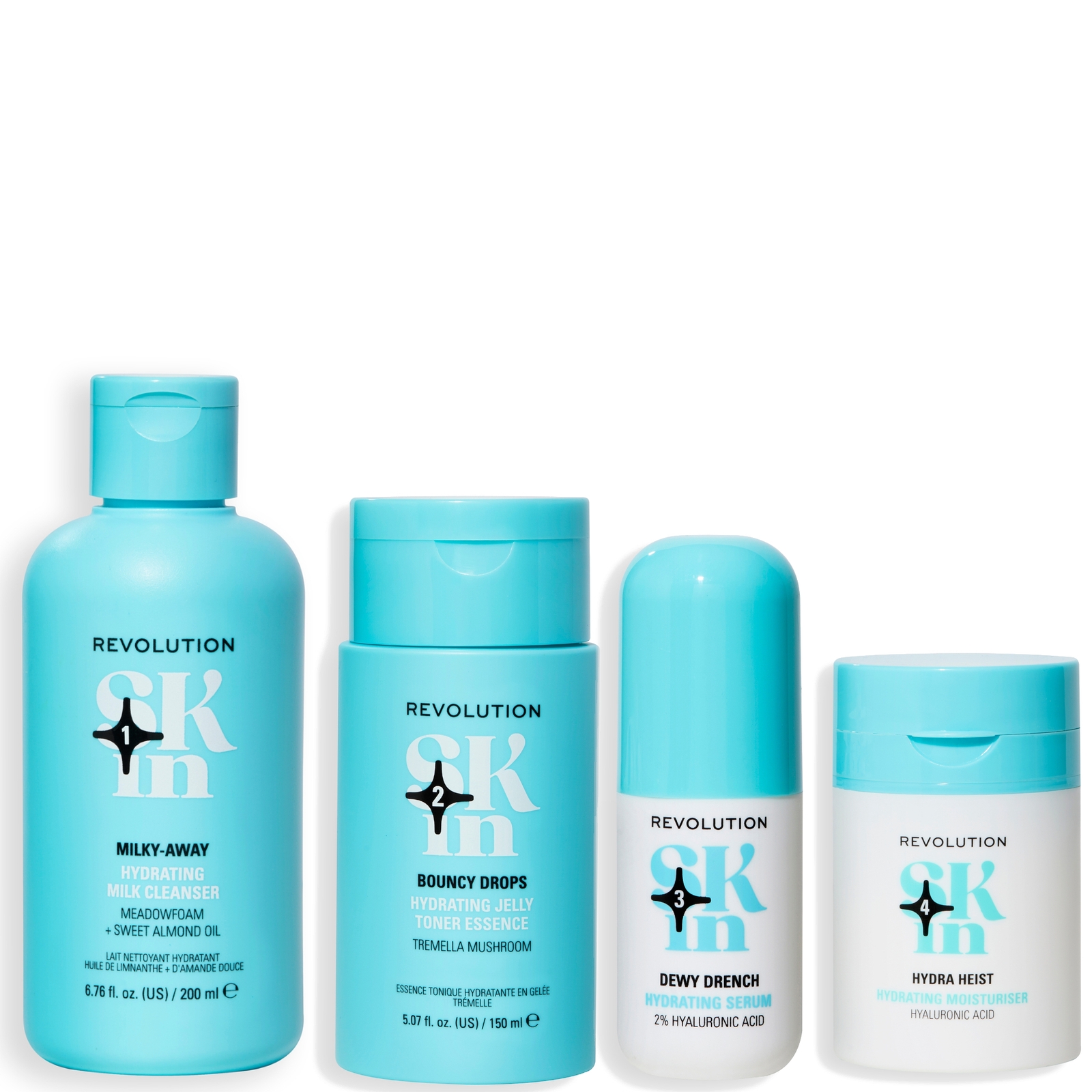 Revolution Skincare Happy Hydrate 4 Step Bundle Revolution Skincare Happy Hydrate 4 Step Bundle von Revolution Skincare