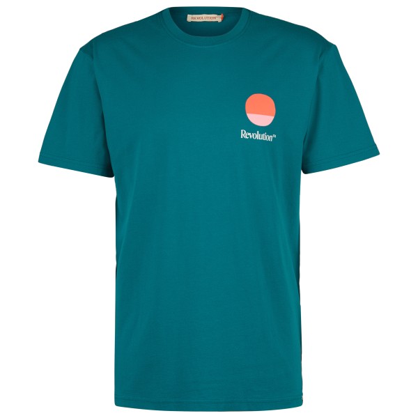 Revolution - Application T-Shirt Circle - T-Shirt Gr S türkis von Revolution
