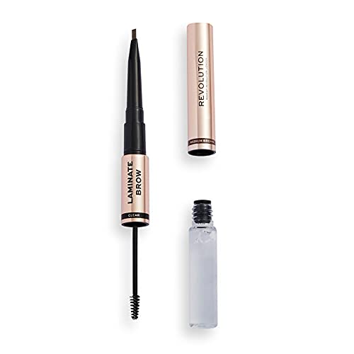 Revolution - Augenbrauenstift und Gel Laminate Brow - Dark Brown von REVOLUTION