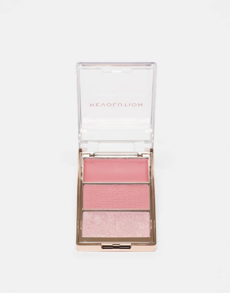 Revolution - Blush Icon - Rouge-Palette - Aura Points Rose-Rosa von Revolution