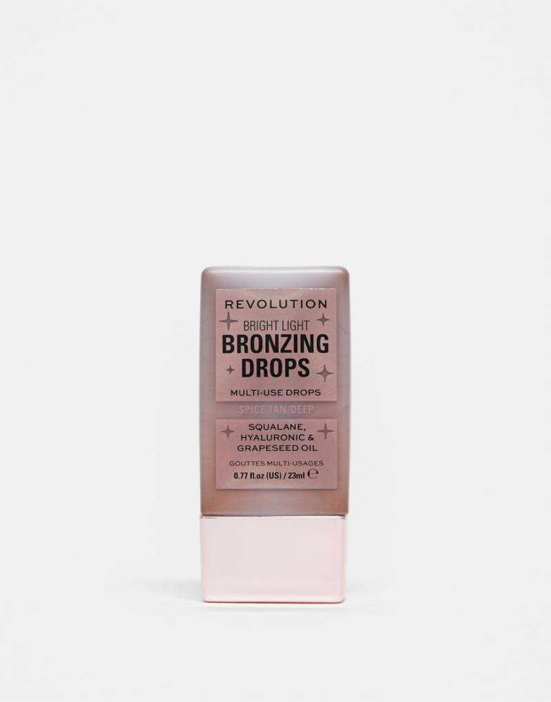 Revolution - Bright Bronzing Drops - Deep Bronze Spice-Braun von Revolution