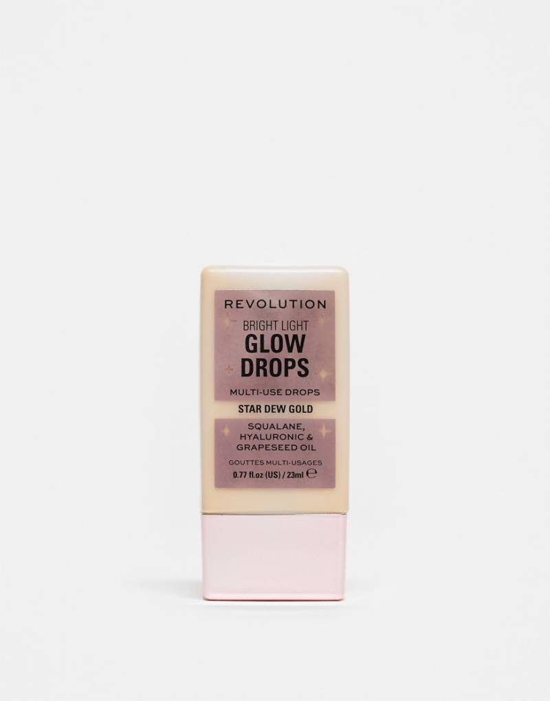 Revolution - Bright Light Glow Drops - Golden Star Dew, Highlighter-Goldfarben von Revolution