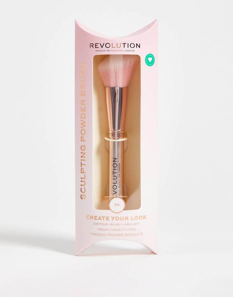 Revolution - Create - Geformter Puderpinsel R9-Keine Farbe von Revolution
