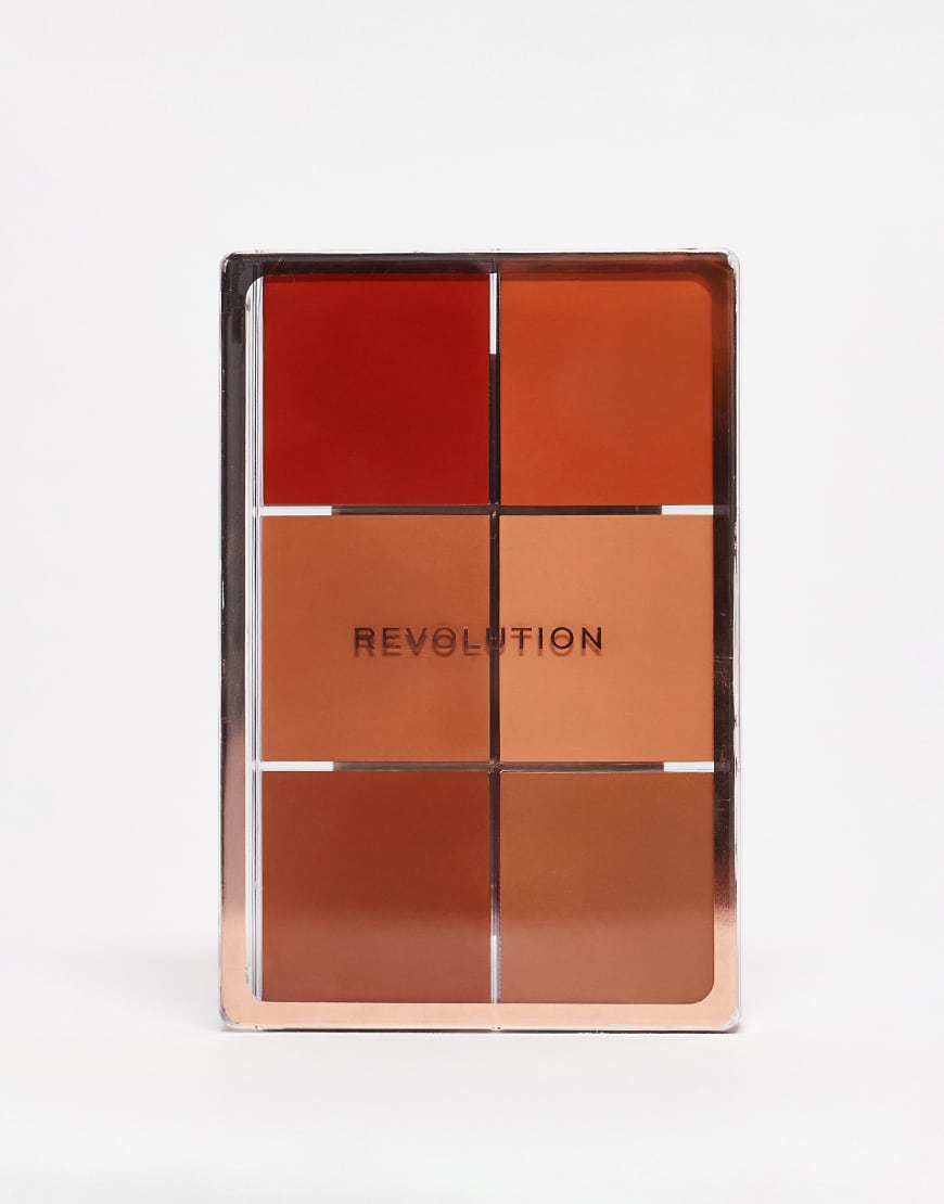 Revolution - Everything Base Face Icon - Multi-Use Cream-Palette für den Teint, Dark-Neutral von Revolution