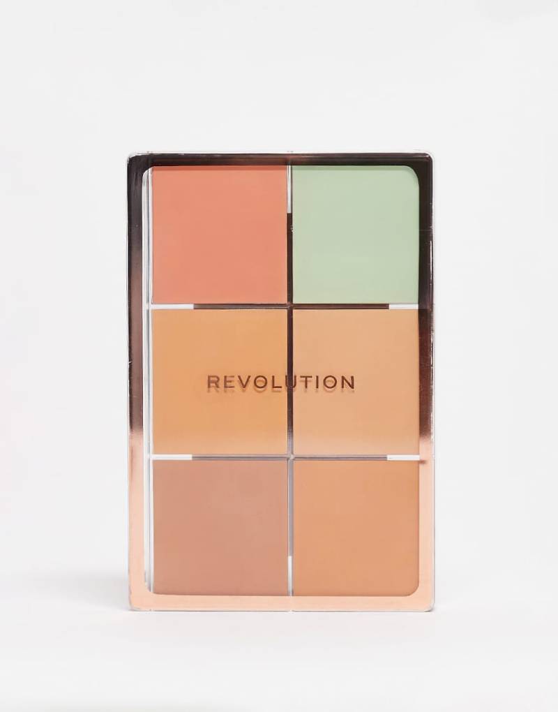 Revolution - Everything Base Face Icon - Multi-Use Cream-Palette für den Teint, Medium-Neutral von Revolution