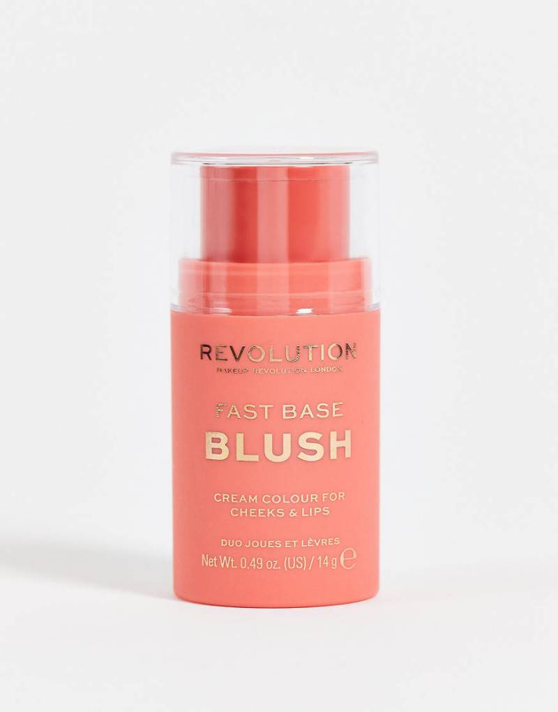Revolution - Fast Base Blush - Rouge-Stick - Peach-Orange von Revolution