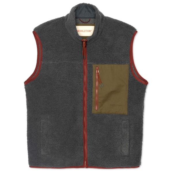 Revolution - Fleece Vest - Fleeceweste Gr S grau von Revolution