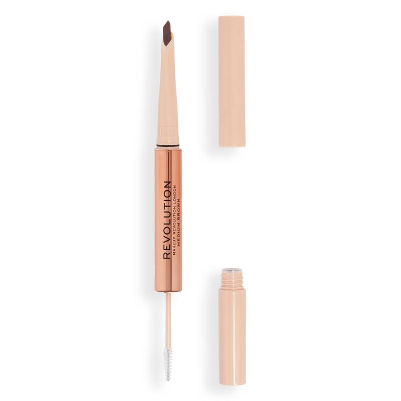 Makeup Revolution Fluffy Brow Duo Blonde - Medium Brown von Makeup Revolution