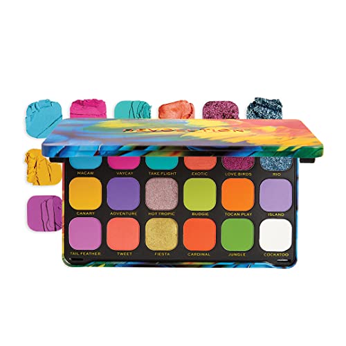 Makeup Revolution, Forever Flawless Lidschatten Palette, Paradiesvogel, 18 Farbtöne, 19.8g Makeup Revolution, Forever Flawless Lidschatten Palette, Paradiesvogel, 18 Farbtöne, 19.8g von Makeup Revolution