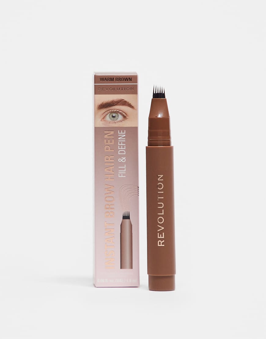 Revolution - Instant Brow Hair Pen - Augenbrauenstift-Braun von Revolution