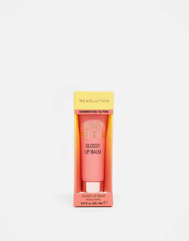 Revolution - Juicy Peptide - Lippenbalsam - Shimmer Mai Tai Pink-Rosa von Revolution