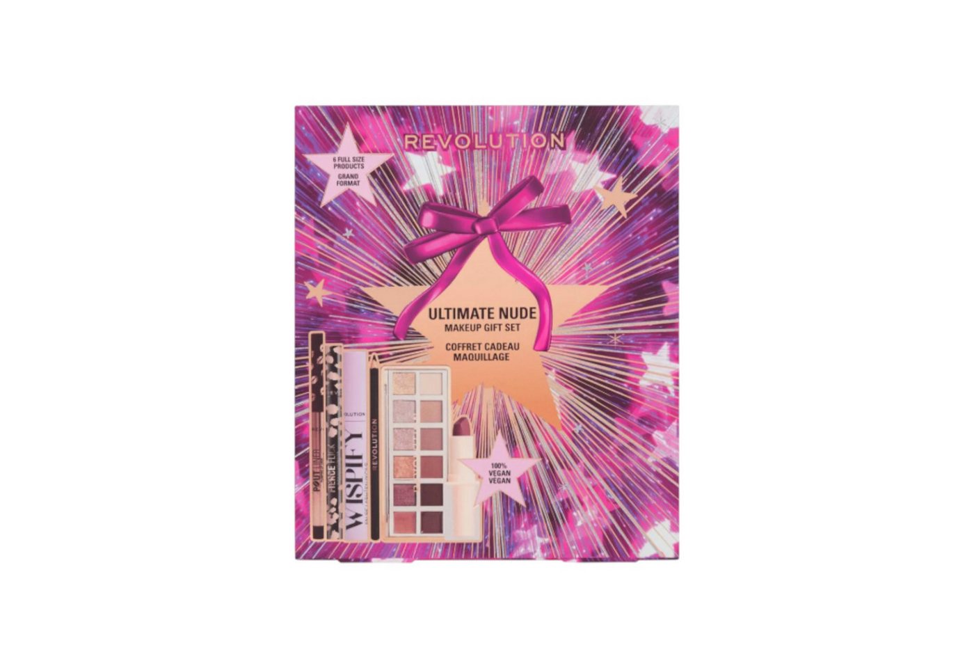 Revolution Kosmetik-Set - Ultimate – Make-up-Geschenkset, 6-tlg., nach Öffnen aus Hygiene-Gründen von der Rücksendung ausgeschlossen, 6 Produkten in Originalgröße Revolution Kosmetik-Set - Ultimate – Make-up-Geschenkset, 6-tlg., nach Öffnen aus Hygiene-Gründen von der Rücksendung ausgeschlossen, 6 Produkten in Originalgröße von Revolution