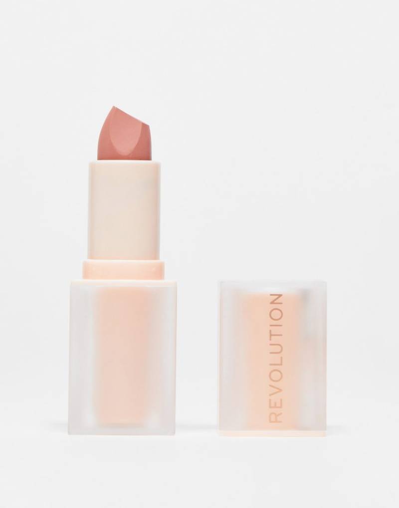 Revolution - Lip Allure - Seidig-weicher Lippenstift in Brunch Pink Nude-Rosa von Revolution