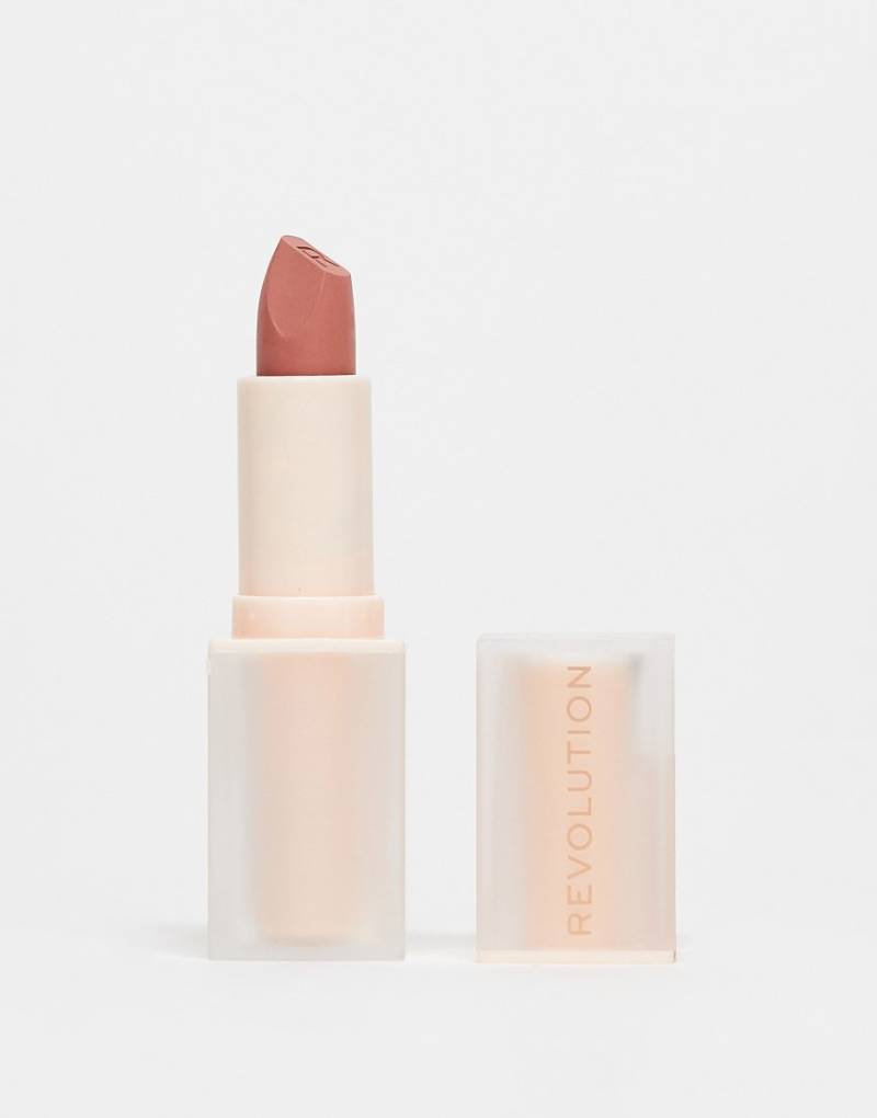 Revolution - Lip Allure - Seidig-weicher Lippenstift in Wifey Dusky Pink-Rosa von Revolution