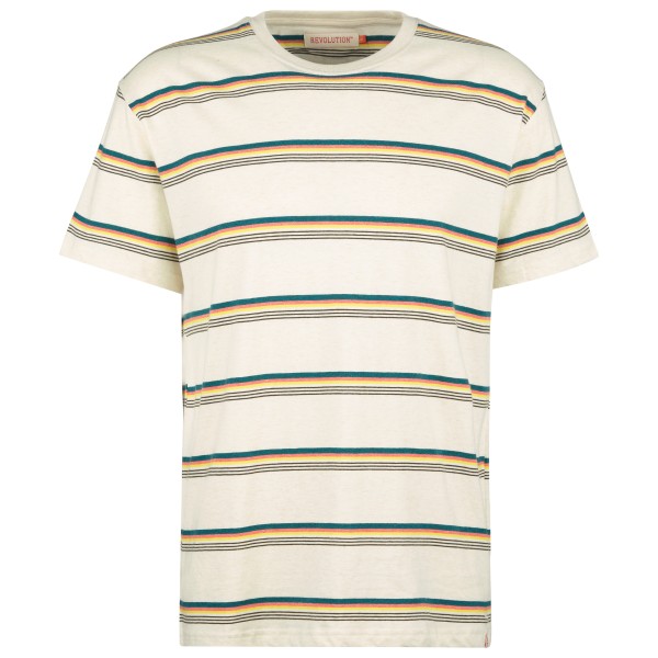 Revolution - Loose T-Shirt Stripes - T-Shirt Gr M weiß von Revolution