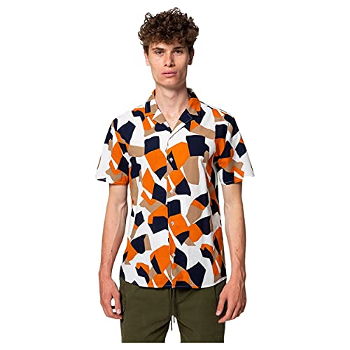 Revolution Mens 3815 Shirt, Offwhite, S von Revolution