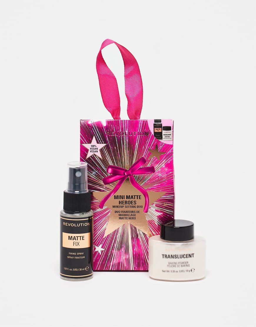Revolution - Mini Matte Heroes - Fixierspray und loser Puder-Bunt Revolution - Mini Matte Heroes - Fixierspray und loser Puder-Bunt von Revolution