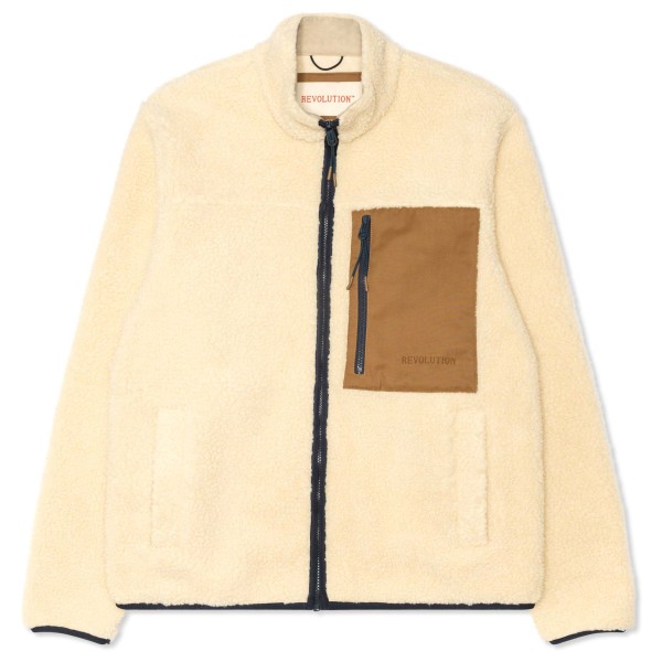 Revolution - Pocket Fleece Jacket - Fleecejacke Gr XXL beige von Revolution