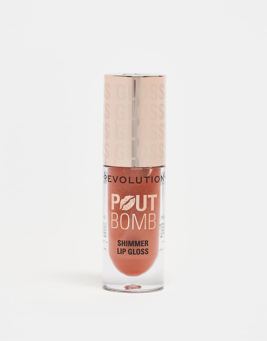 Revolution - Pout Bomb - Schimmernder Gloss in der Farbe Nude Glow-Braun Revolution - Pout Bomb - Schimmernder Gloss in der Farbe Nude Glow-Braun von Revolution