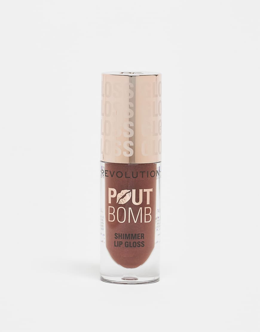 Revolution - Pout Bomb - Schimmernder Lipgloss in der Farbe Schoko Sparkle-Braun Revolution - Pout Bomb - Schimmernder Lipgloss in der Farbe Schoko Sparkle-Braun von Revolution