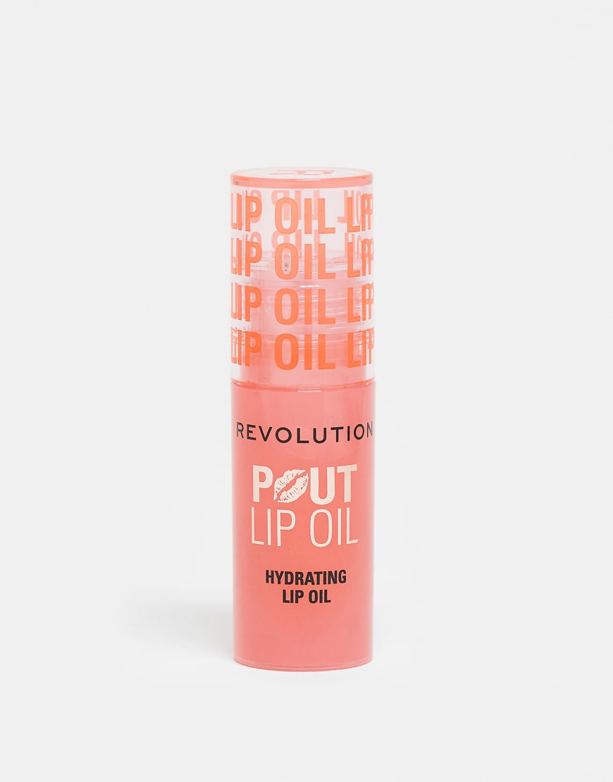 Revolution - Pout - Lippenöl in Juicy Peach-Rosa von Revolution