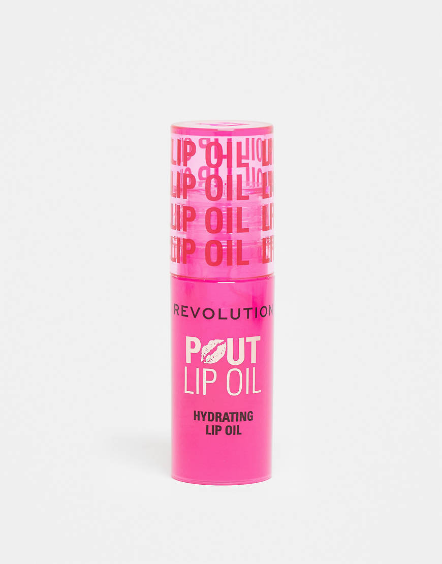 Revolution - Pout - Lippenöl in Raspberry Pink-Rosa von Revolution