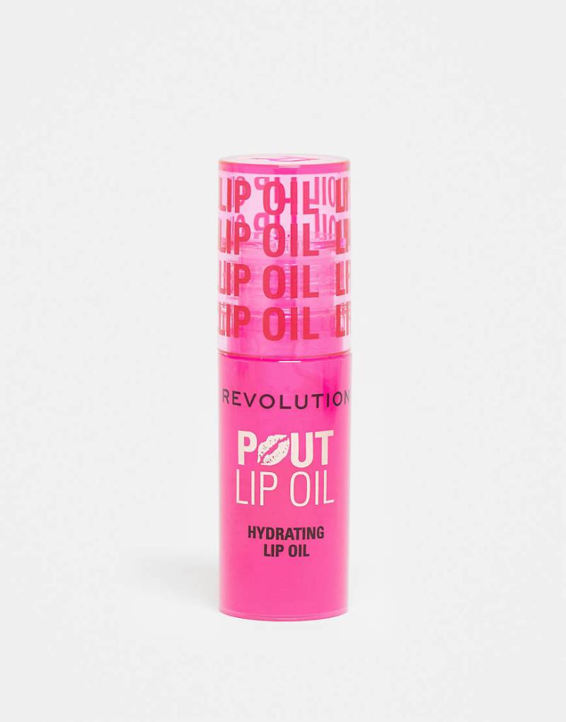 Revolution - Pout - Lippenöl in Raspberry Pink-Rosa von Revolution